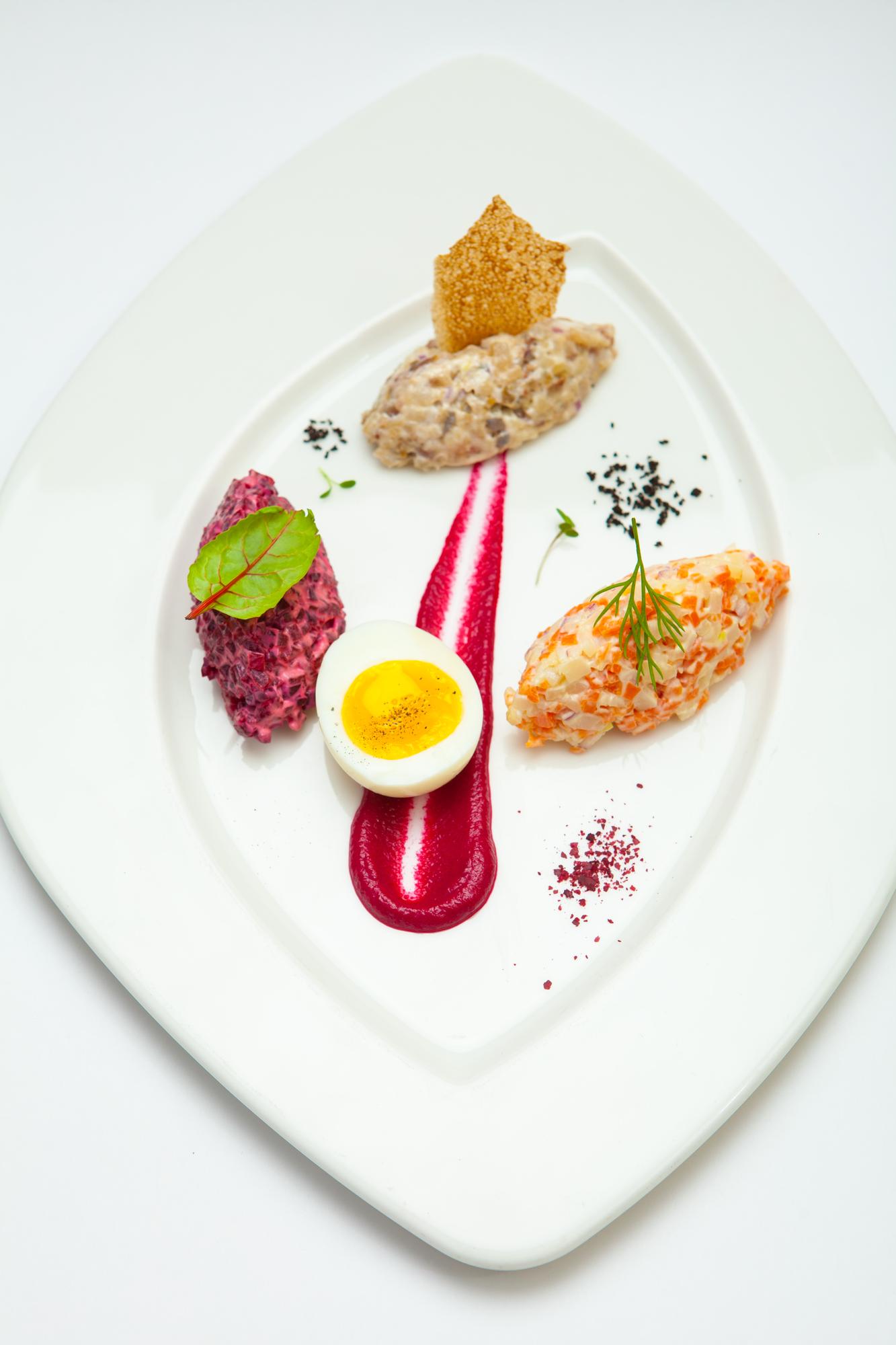 Sample plated course from pricing pack